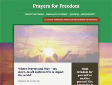 Tablet Screenshot of prayersforfreedom.org